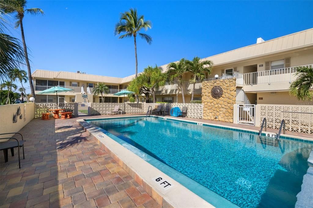 View of pool with a patio area