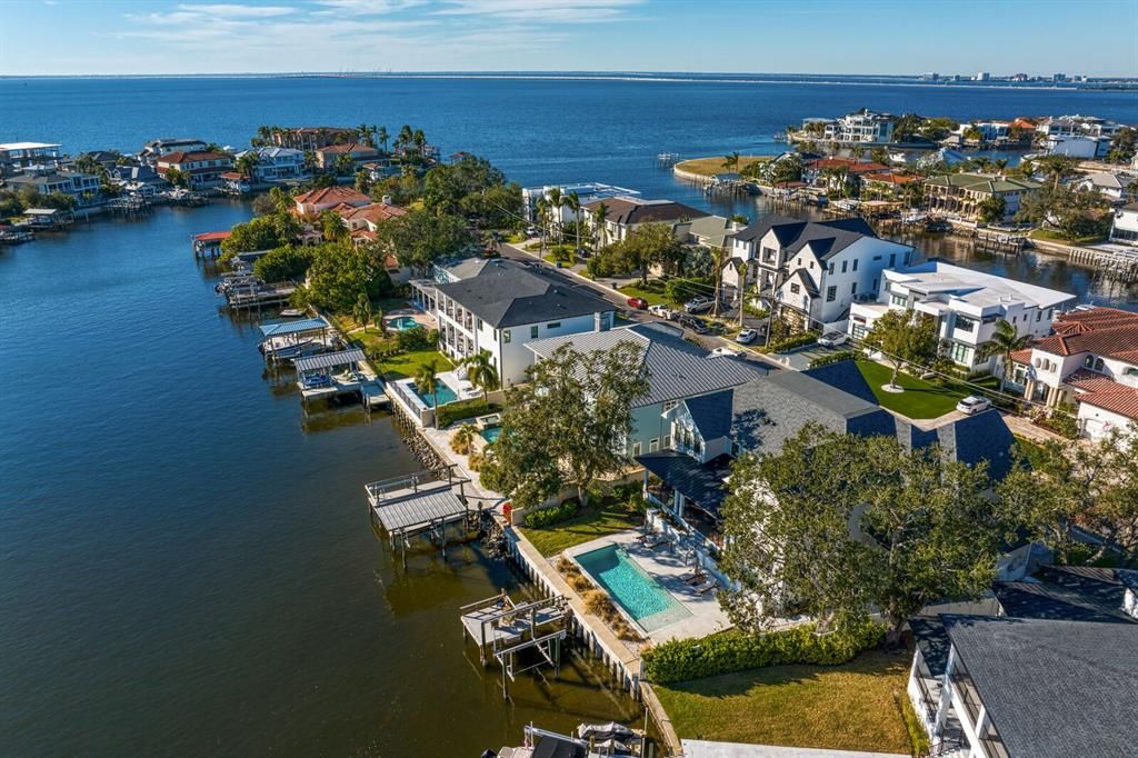 Open waters of Tampa Bay lead to Gulf of Mexico