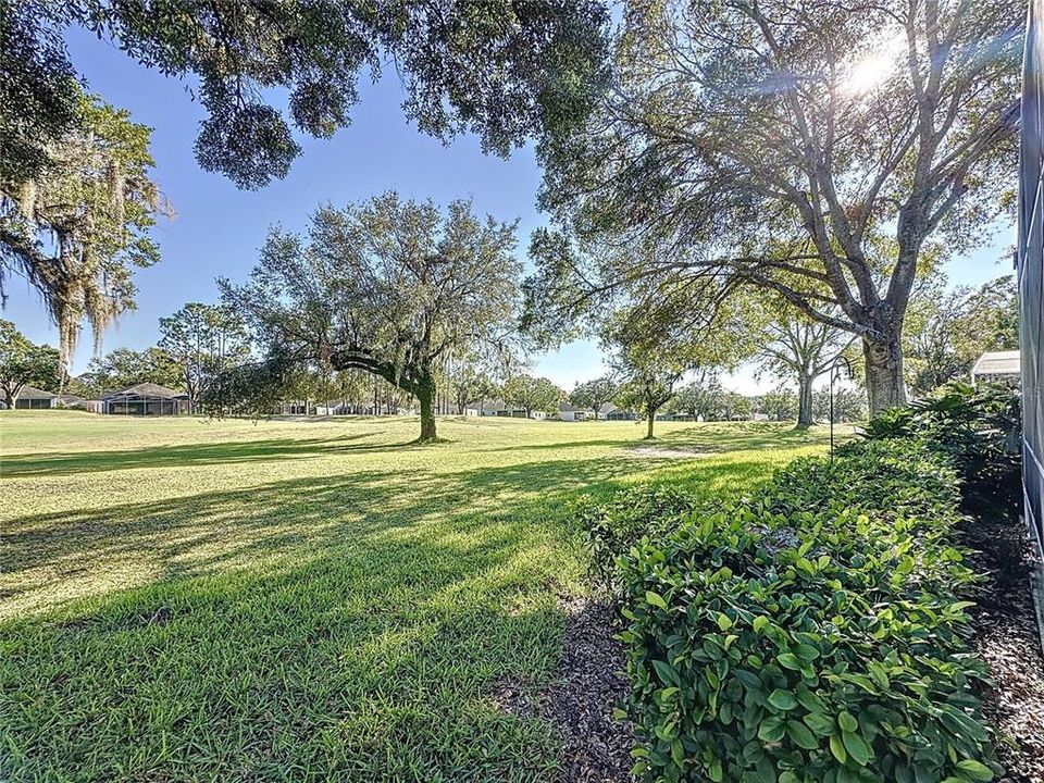 View of golf course from the back