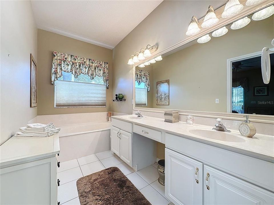 Primary Bathroom with dual sinks