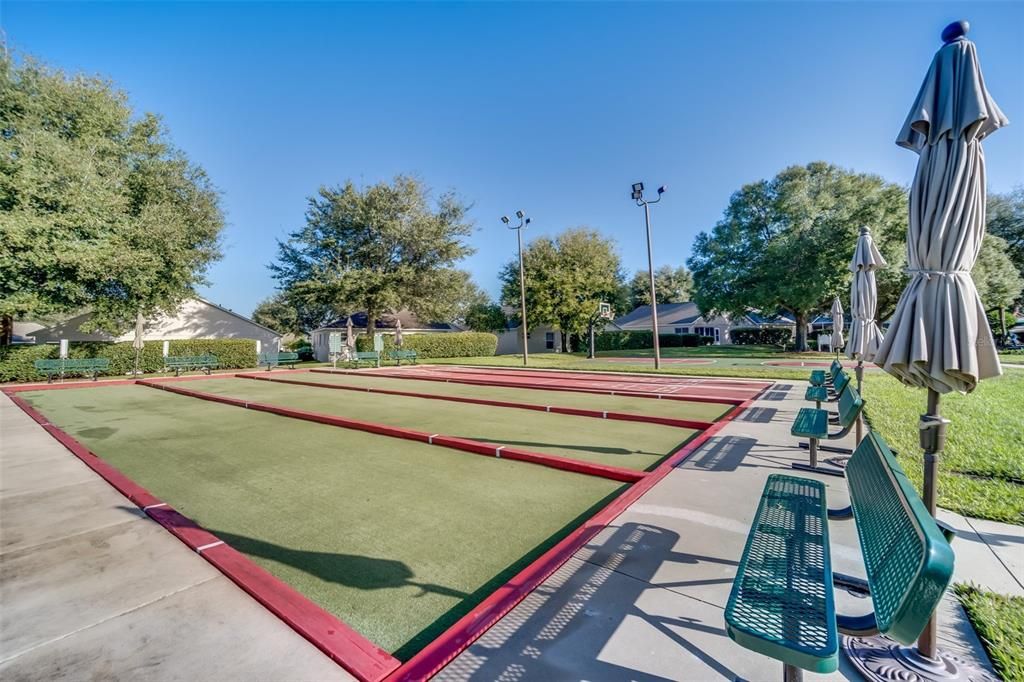 Bocce & shuffle ball courts