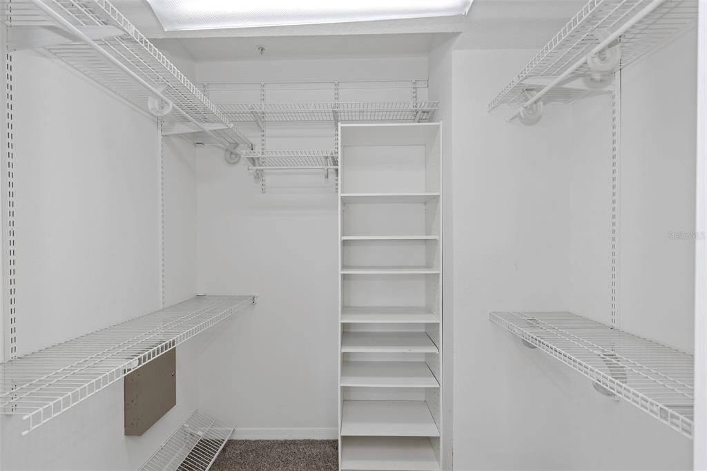 PRIMARY W/IN CLOSET W/BUILT IN STORAGE