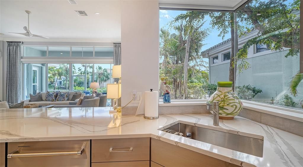 ENJOY THE VIEWS FROM YOUR SINK AREA