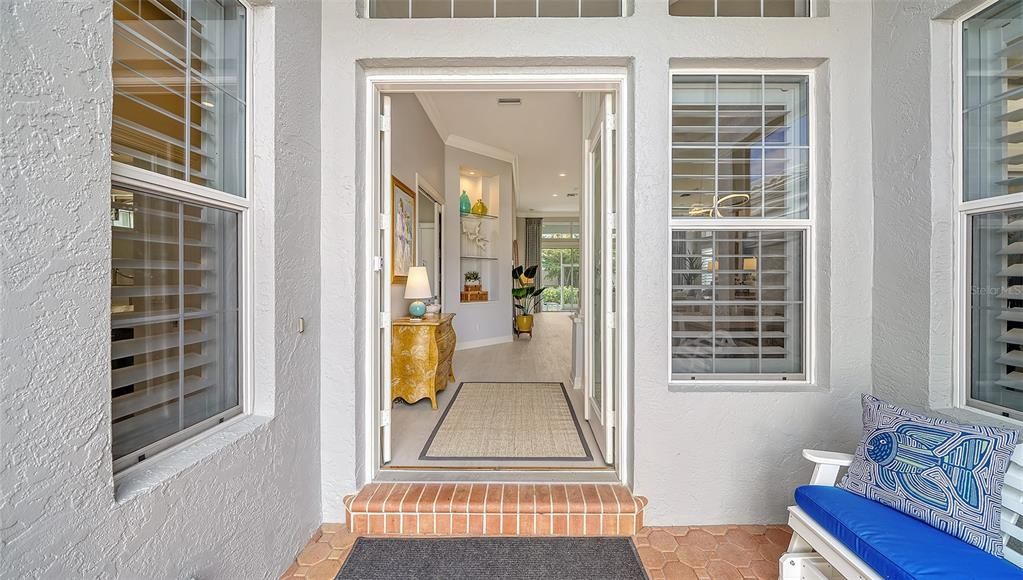 LOVELY FRONT PORCH & DOUBLE DOORS TO IMPRESS YOUR VISITORS