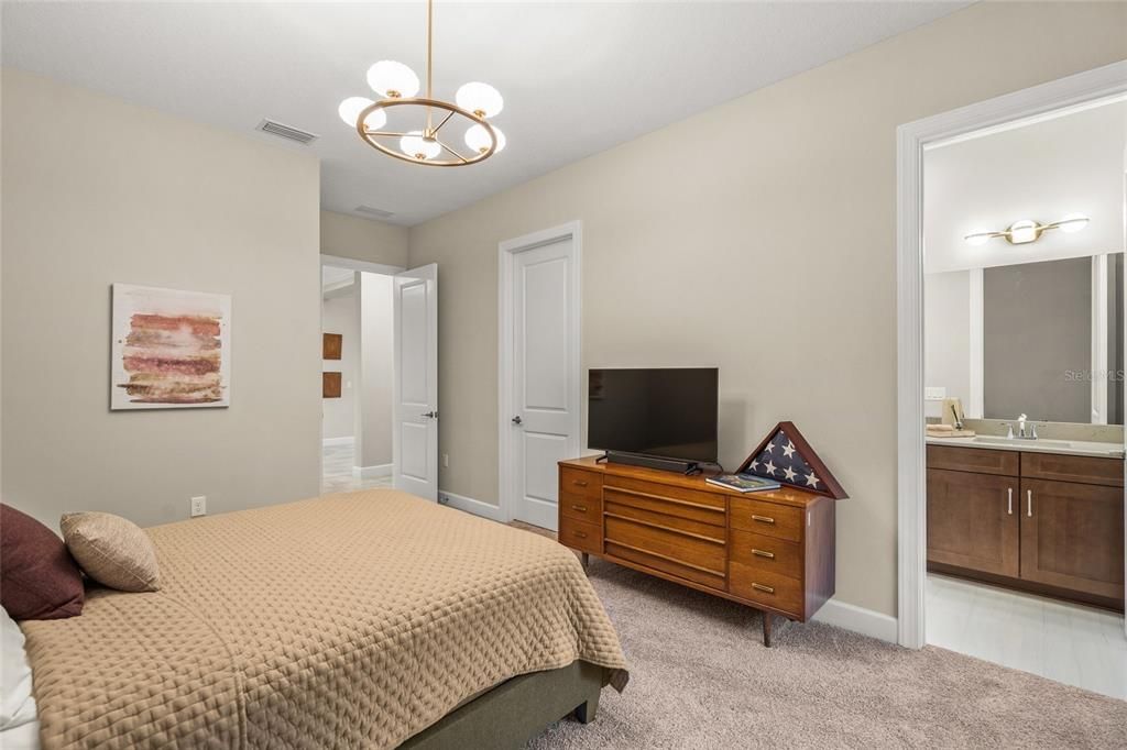 Bedroom 2 with EnSuite Bath and Walk-In Closet