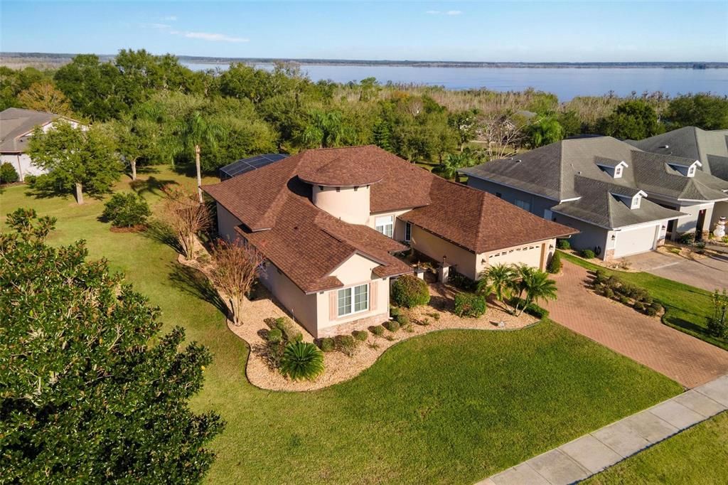 Ariel view includes peek of Lake Griffin..."Chain Of Lakes"