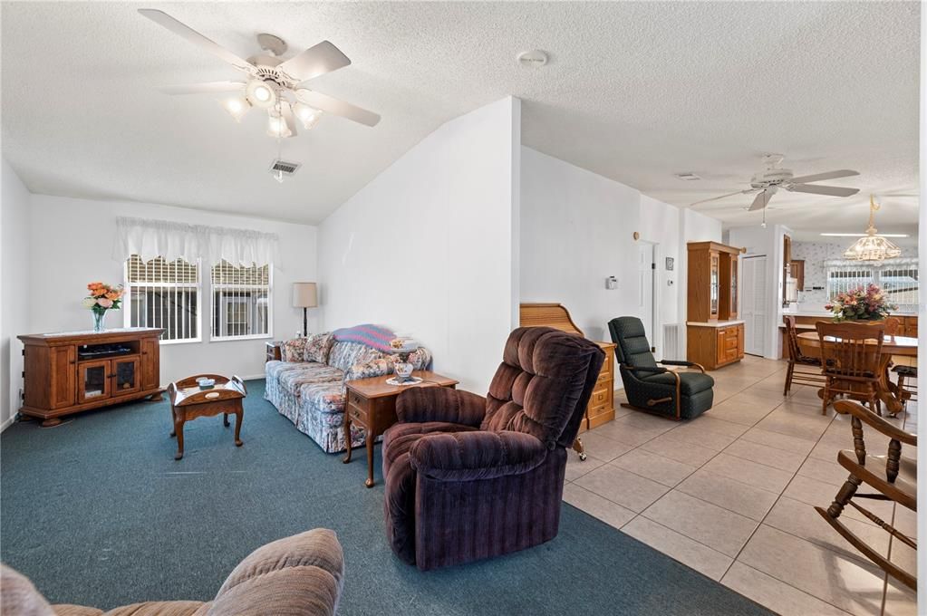 Living room facing the veranda room