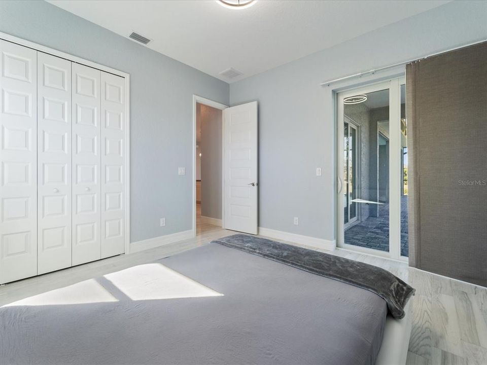 Bedroom #3 has it's own sliding glass door to lanai