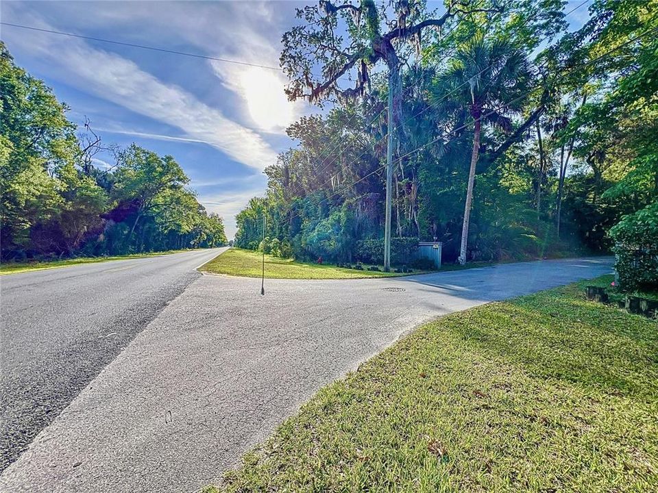 View of entrance to community from Halls River Rd