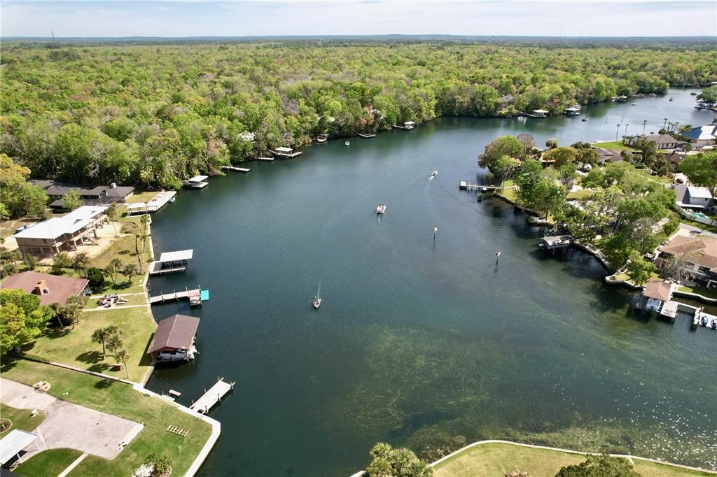 Aerial view of Homosassa River and Blue River doc