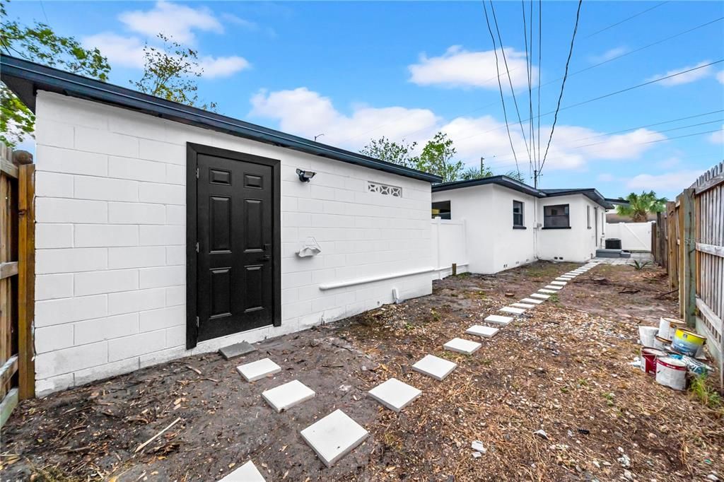 Back Yard and Laundry Room of 3031