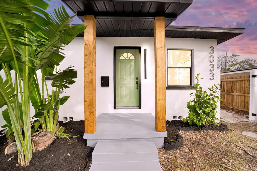 3033 Unit Front Door-Virtual Twilight