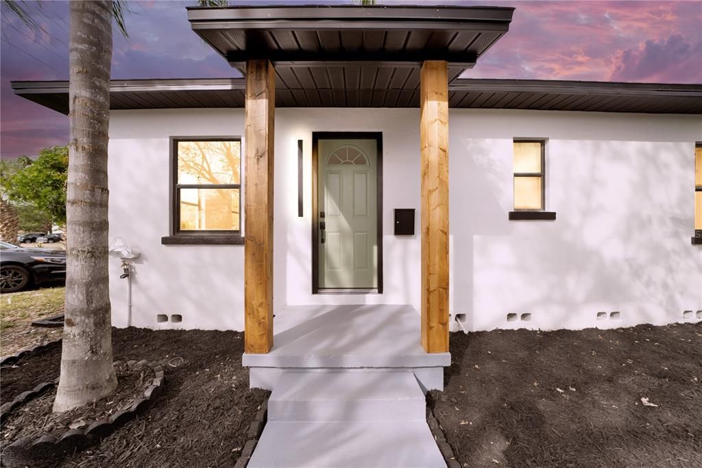 3031 Unit Front Door-Virtual Twilight