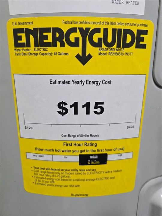 Energy Efficient Hot Water Heater