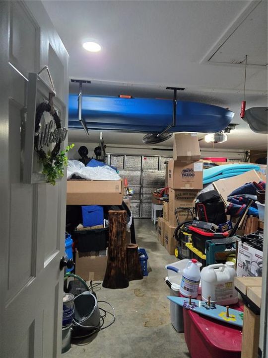 Kayak and/or Canoe storage.