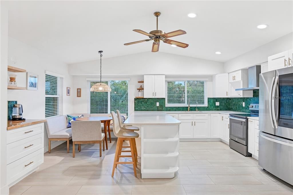 Stunning kitchen located off the great room