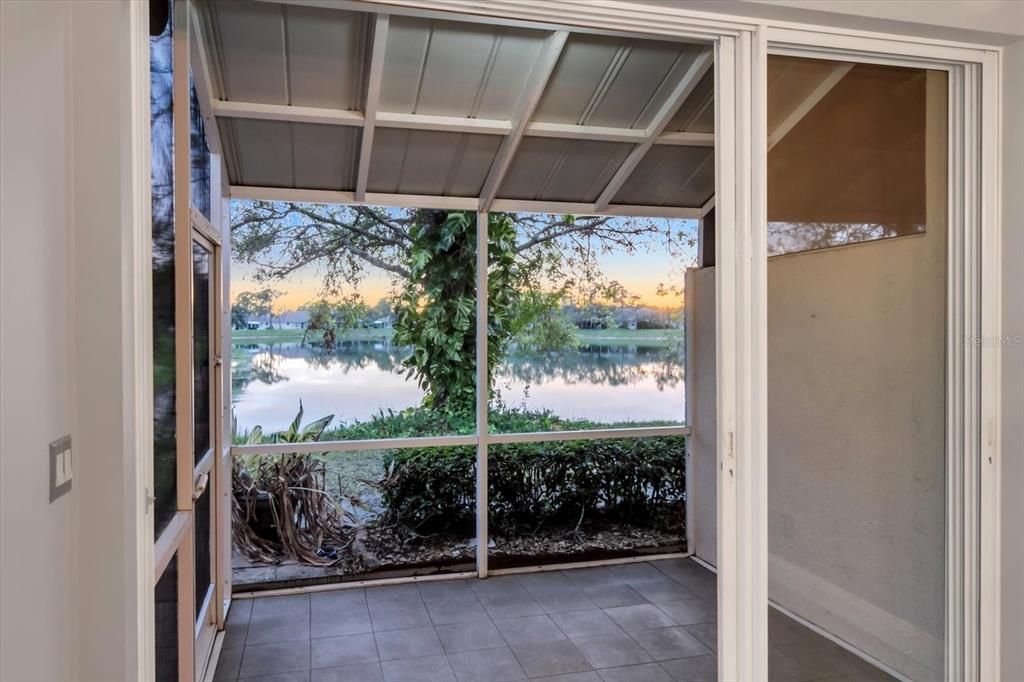 Sliding glass doors leading out to lanai.