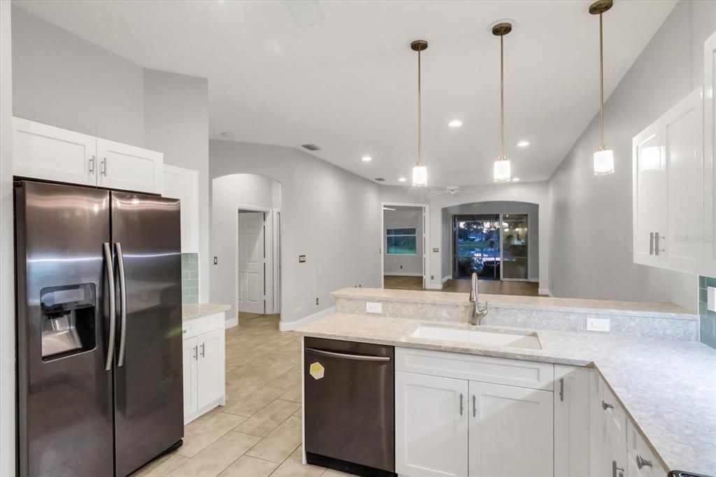 Kitchen close-up + Quartz countertops