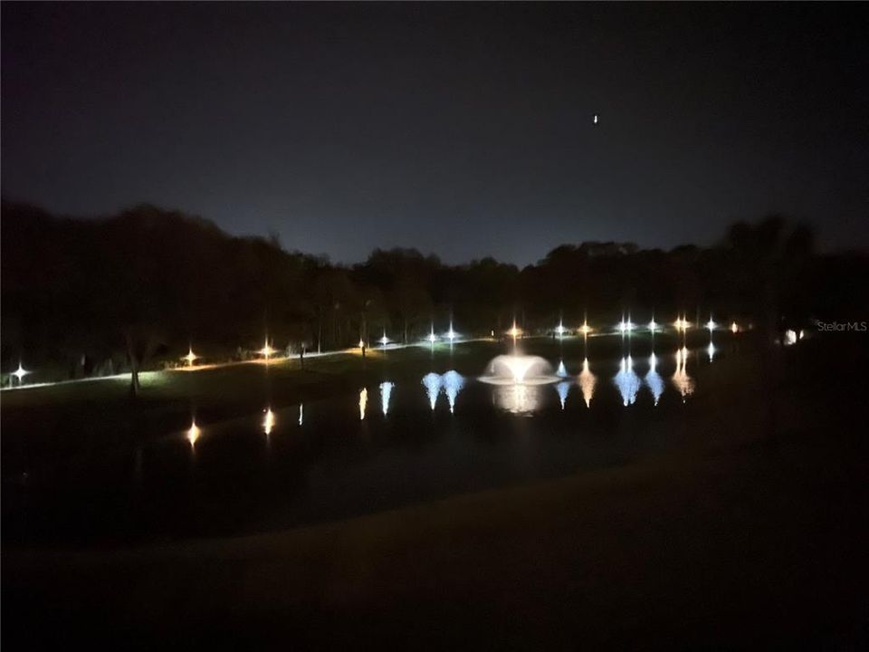 Night time view from lanai