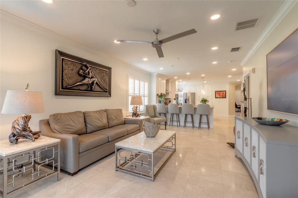 Open and spacious living room