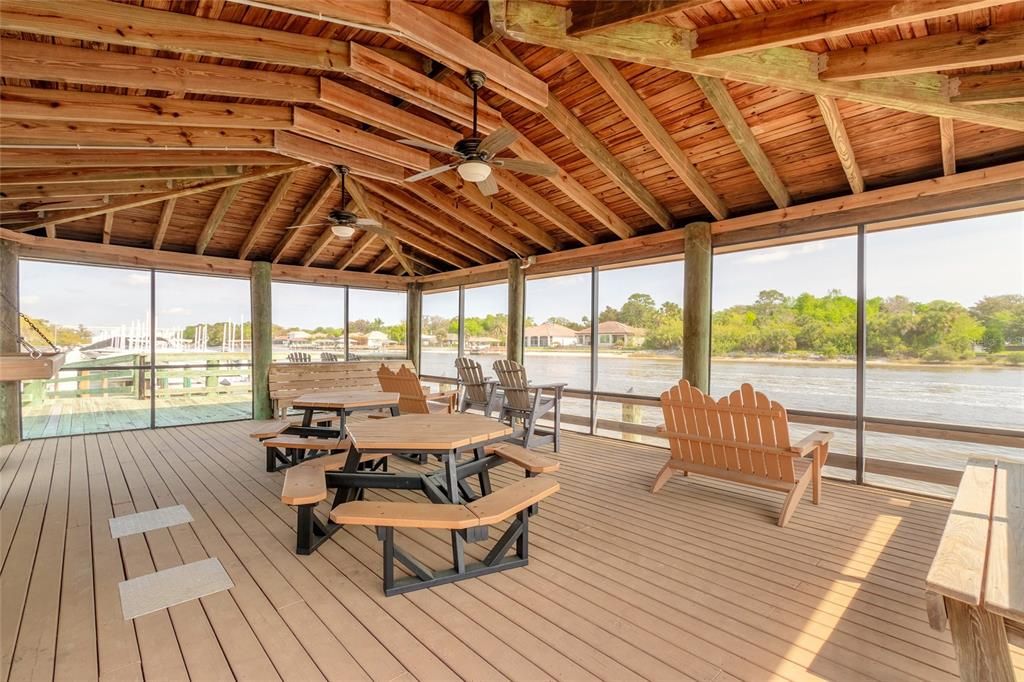 Relax with friends while enjoying the beautiful Intracoastal Waterway