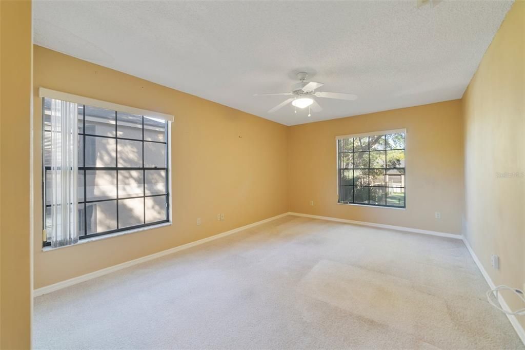 Light and bright Guest Bedroom with Walk-in Closet