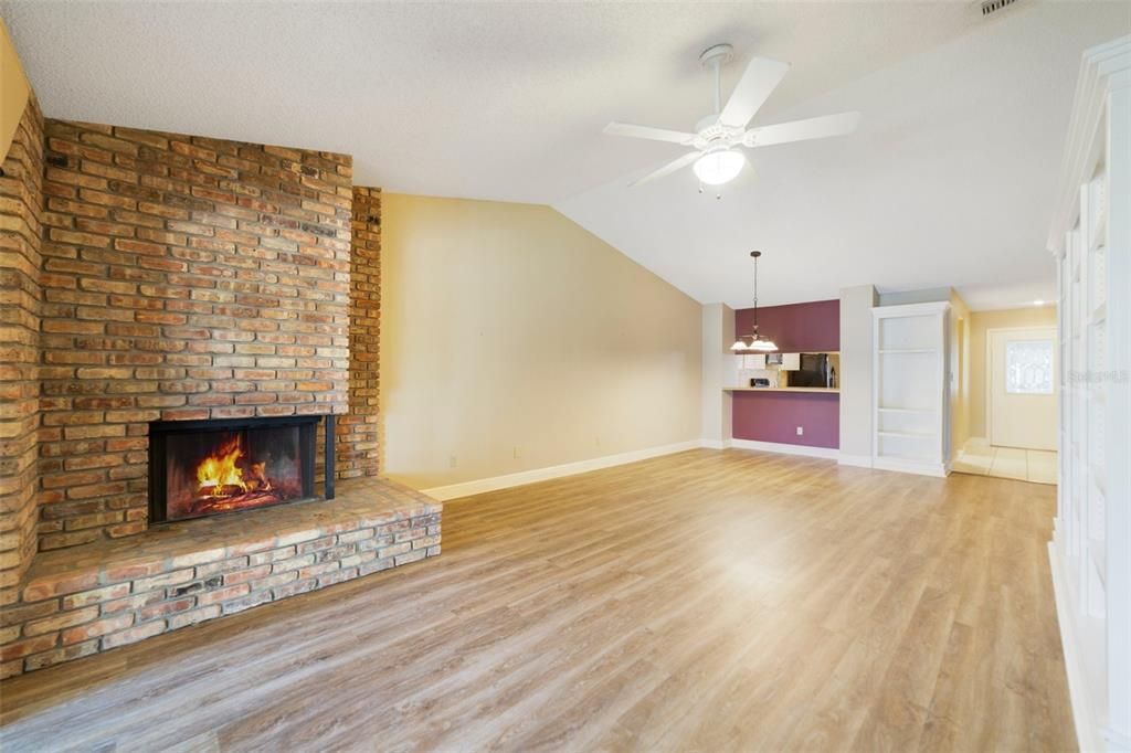 Living & Dining Room as Viewed from Rear Patio