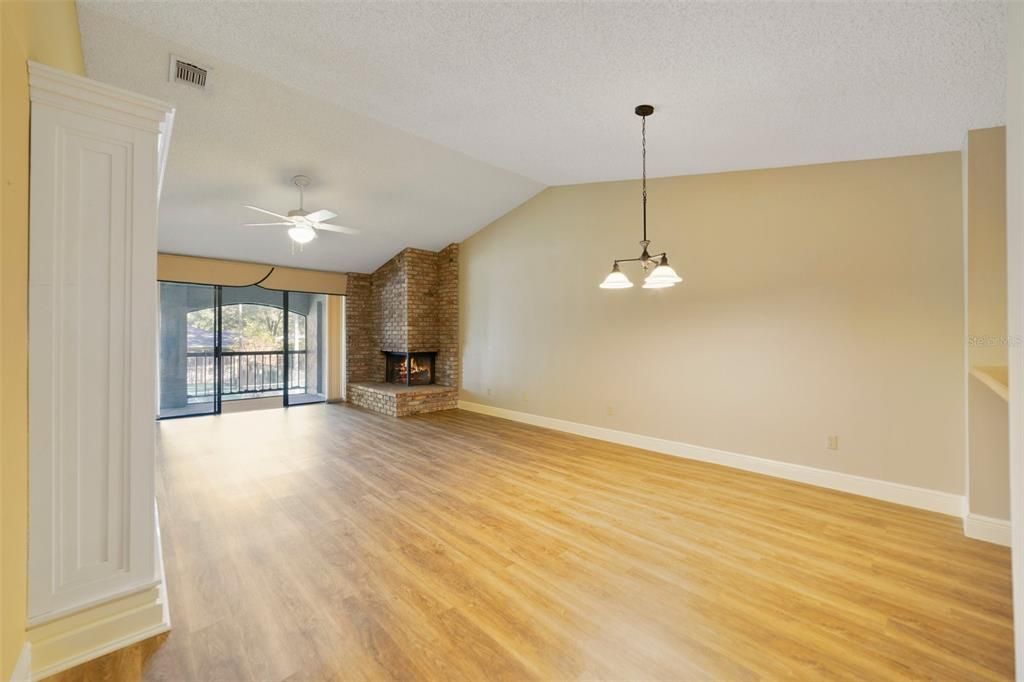 Dining and Living Room Area