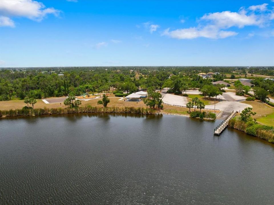 South Gulf Cove Park Boat Ramp Aerial