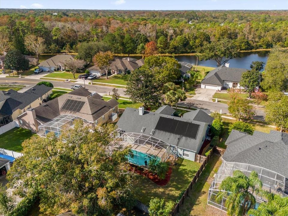 Birds eye view of property