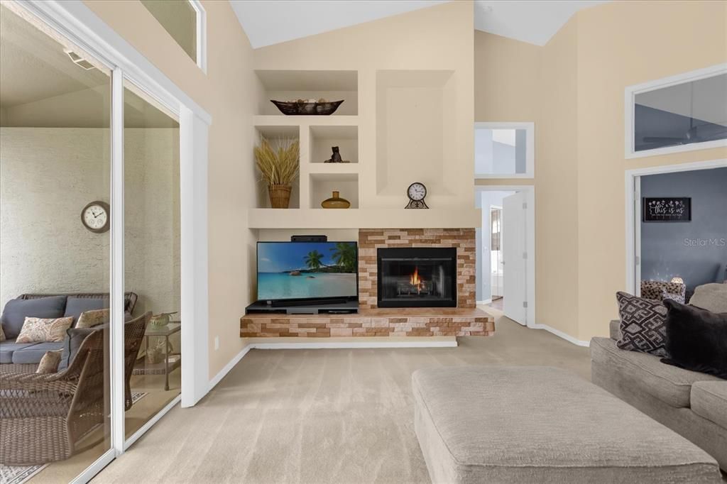 Fireplace in Family Room