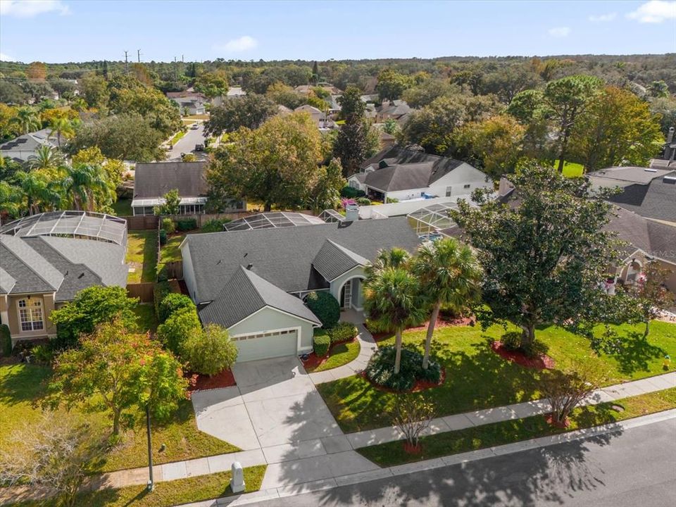 Drone View of the home