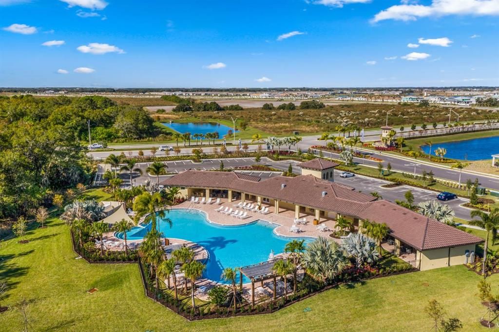 resort style pool