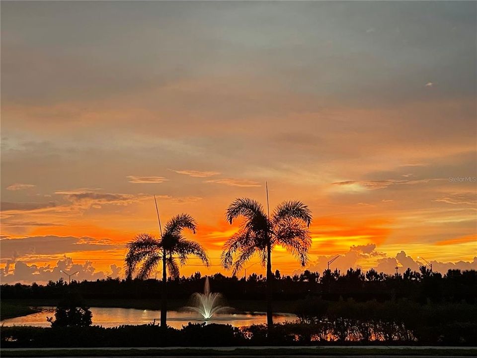 sunset from clubhouse