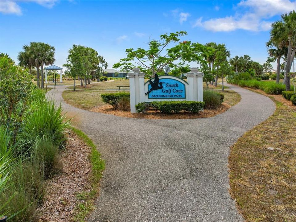 San Domingo Park Entrance