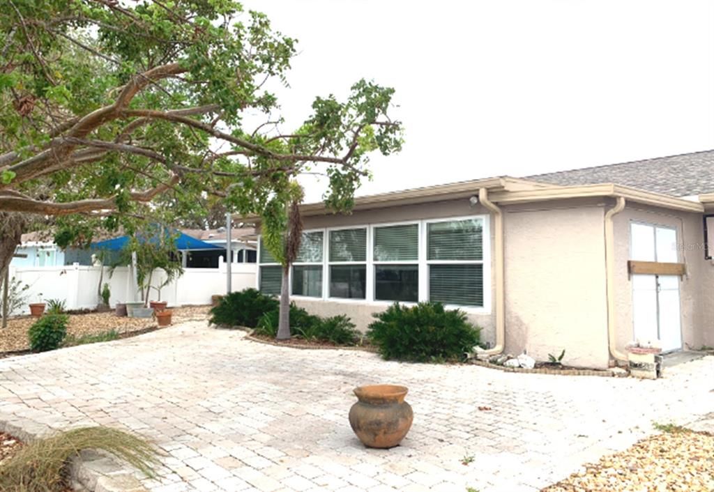 Pavered patio - enclosed Florida Room