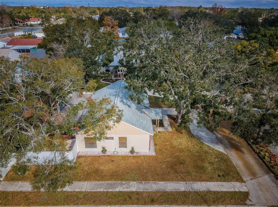 Another aerial view of property