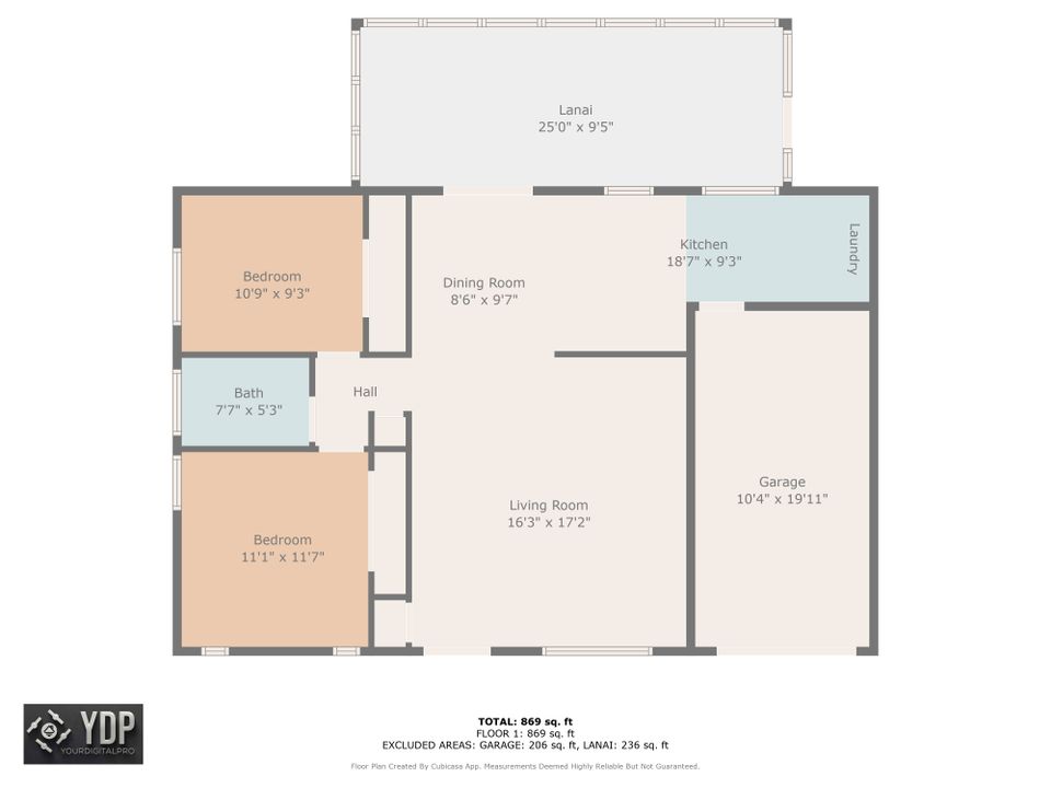 For Sale: $264,900 (2 beds, 1 baths, 936 Square Feet)