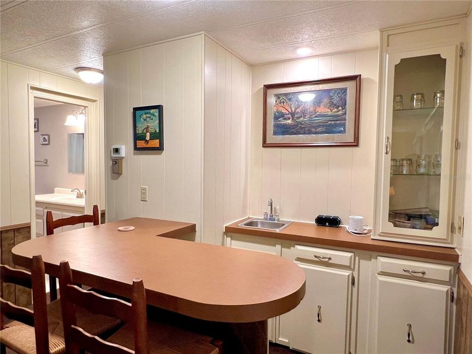 wet bar in family room