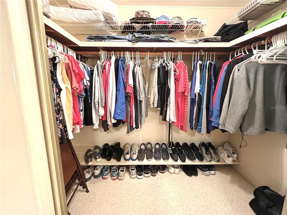 walk-in closet in master suite