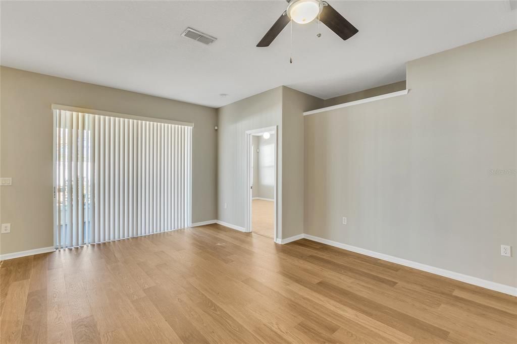 Family Room - New interior paint, walls, baseboards, doors