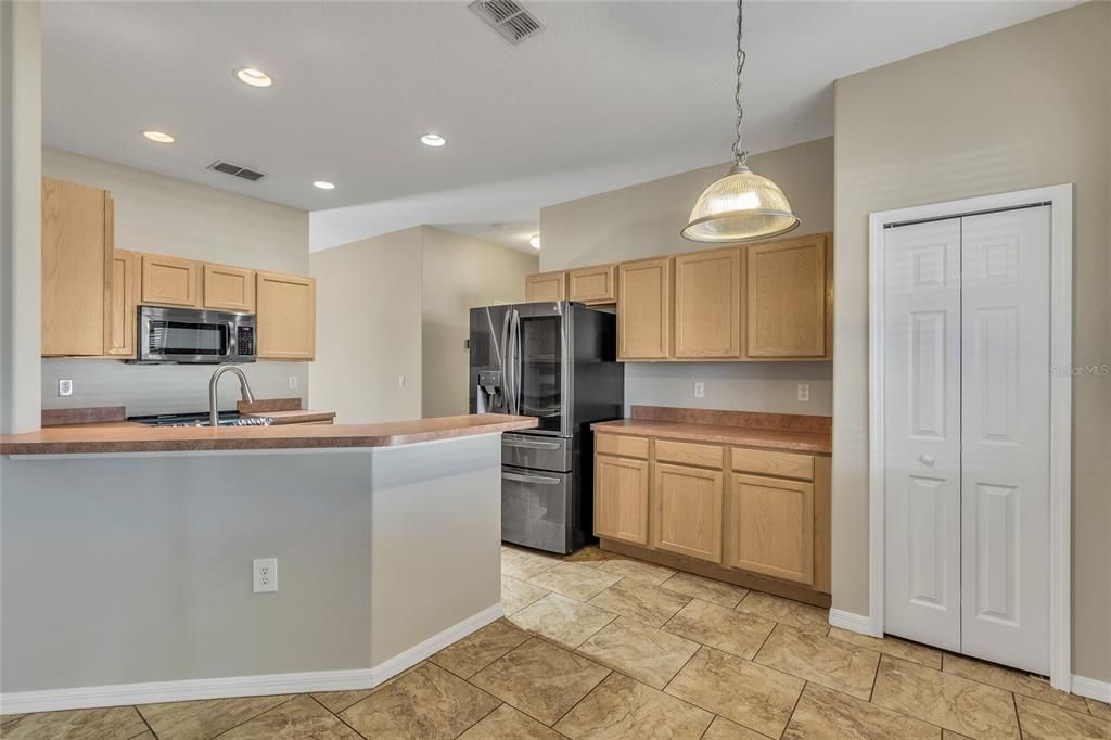 Eat in nook in kitchen with pantry