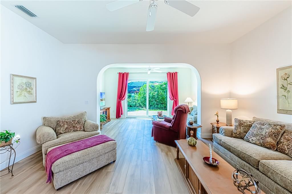 Dining room to Living/Lounging area