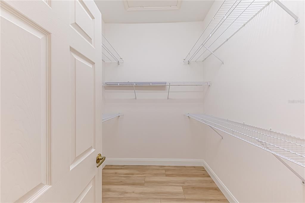 Expansive primary closet