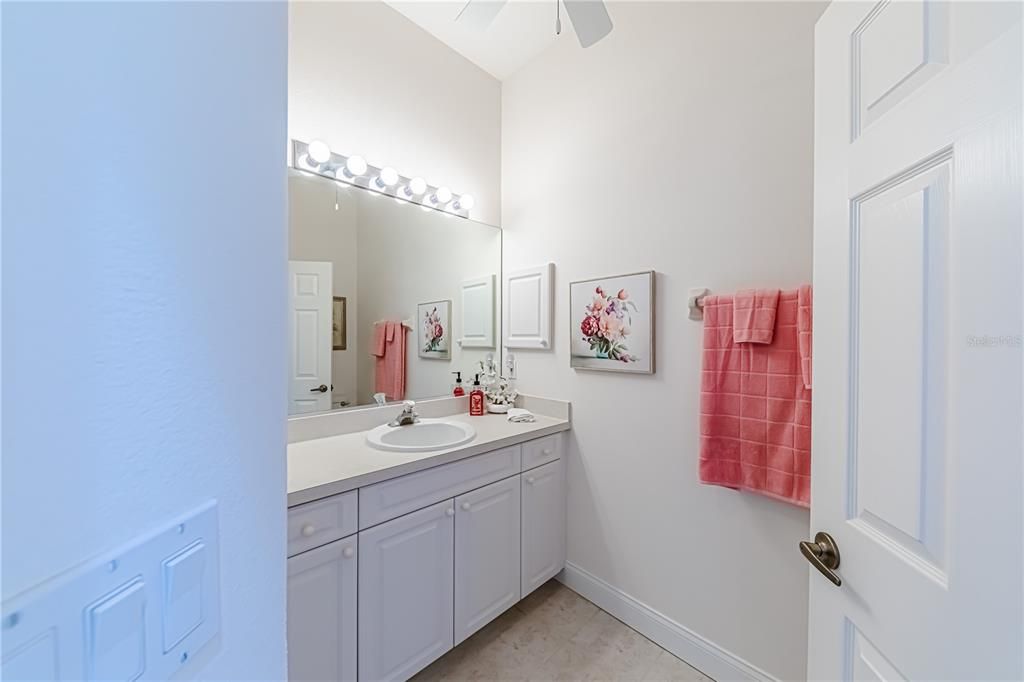 Second bathroom with walk in shower