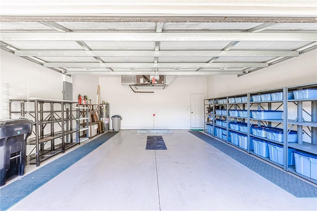 Garage with loads of storage room