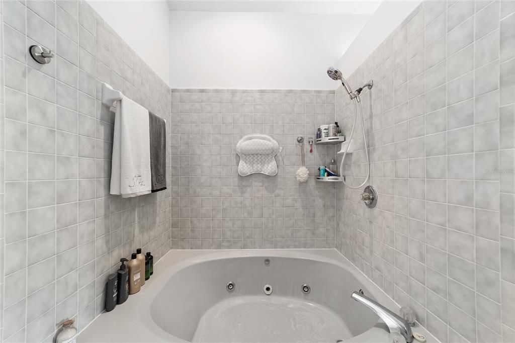 Jacuzzi tub/shower combo