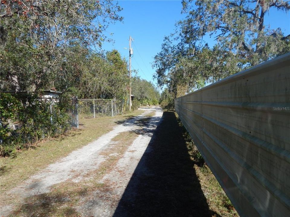 Driveway Exiting Property