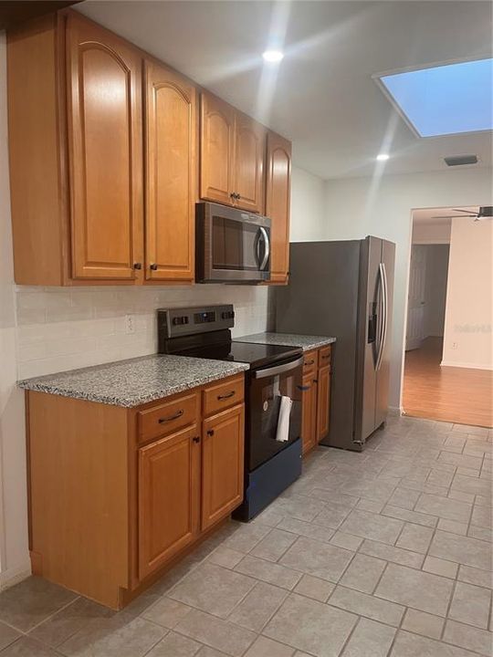 Left side of Kitchen with Granite Counters