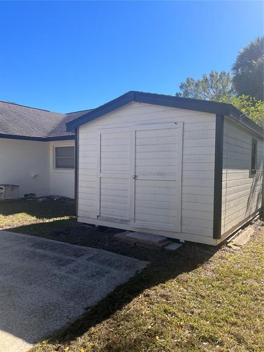 Shed in Backyard